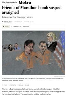 Boston Globe Kadyrbayev Arraignment August 2013